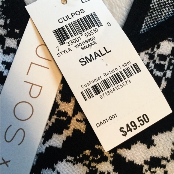 LAST CHANCE Culpos x INC Snakeskin Crop Top NWT - Picture 7 of 11